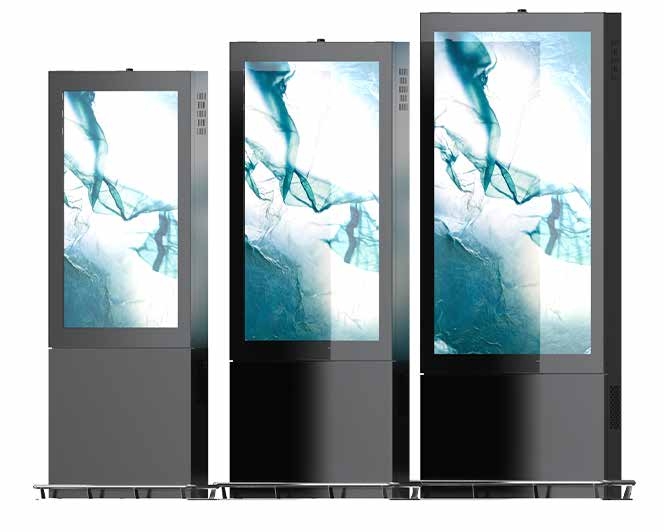 बाहिरी मौसम प्रतिरोधी 32 43 55 86 98 100 इन्च 4K LCD 3000 Nits IP65 Kiosk